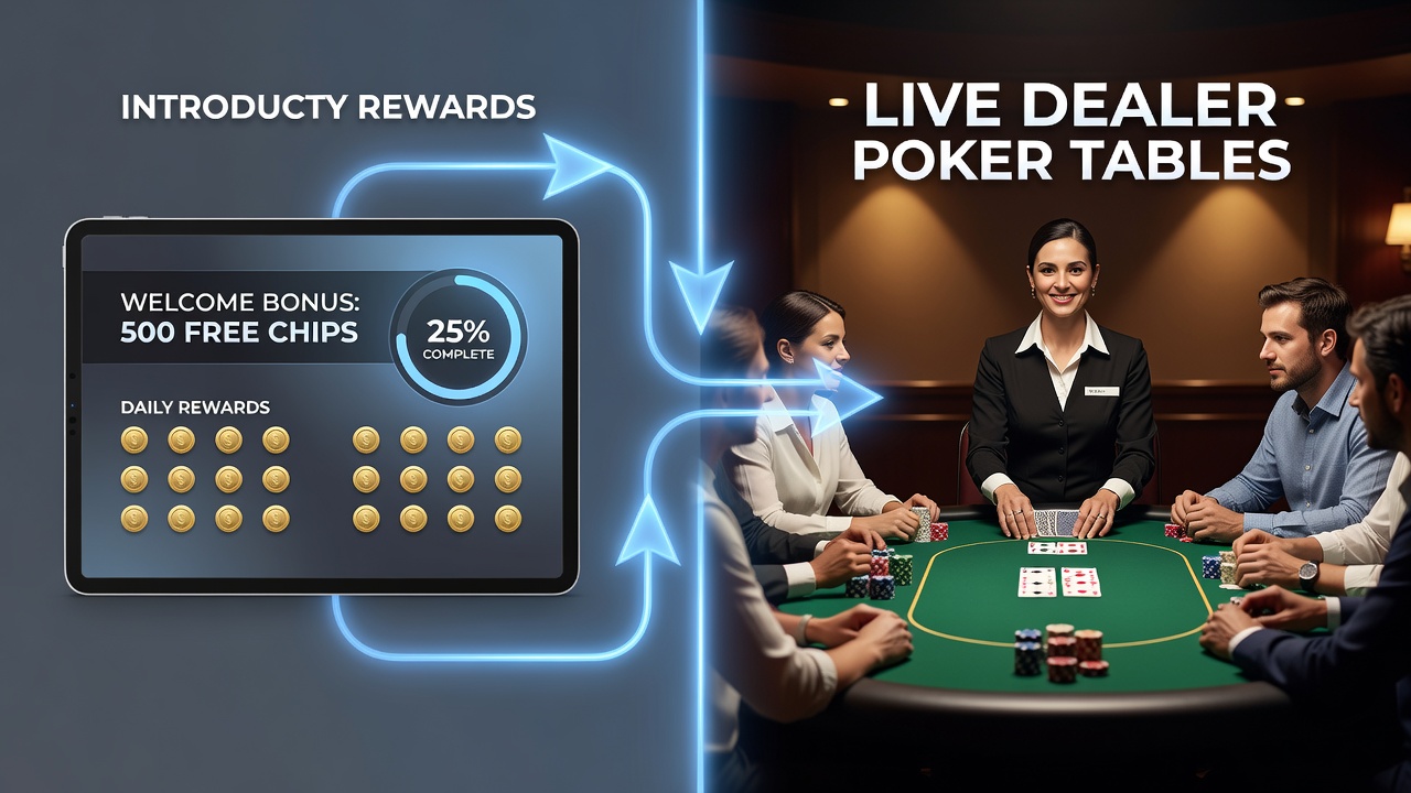 Analytics dashboard displaying engagement metrics for live poker versus reel formats in international casino networks